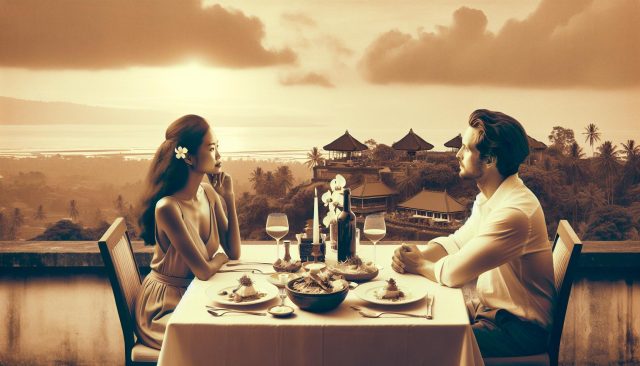 Bali romantic restaurants artistic image