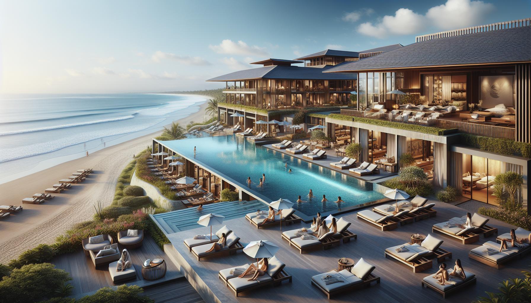 A real luxury vacation in Bali artistic image