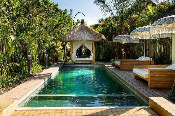 Bali wellness retreat villa with pool