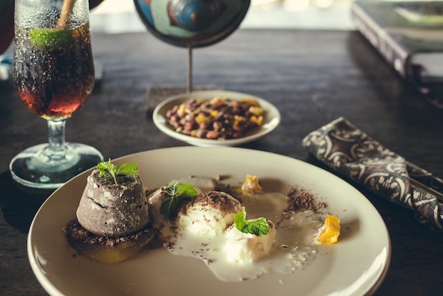 Fine dining in Bali dessert