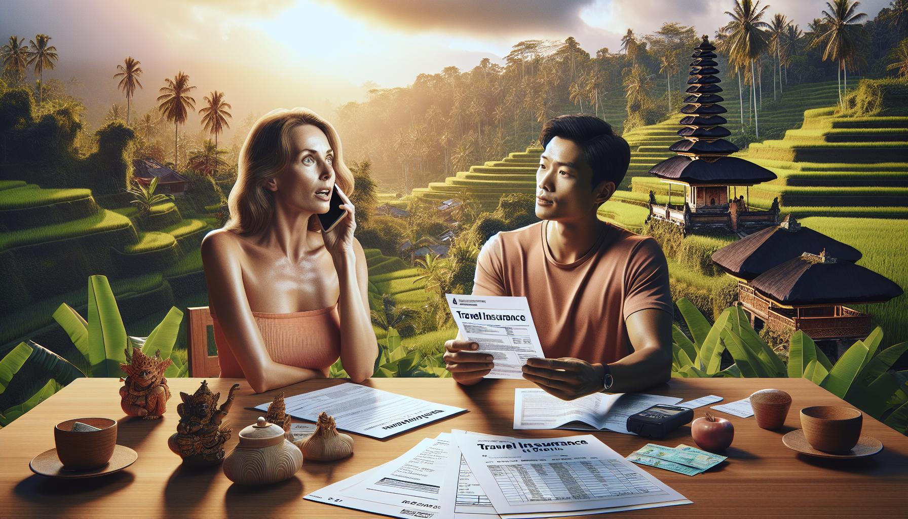 Bali expat health insurance choices artistic image